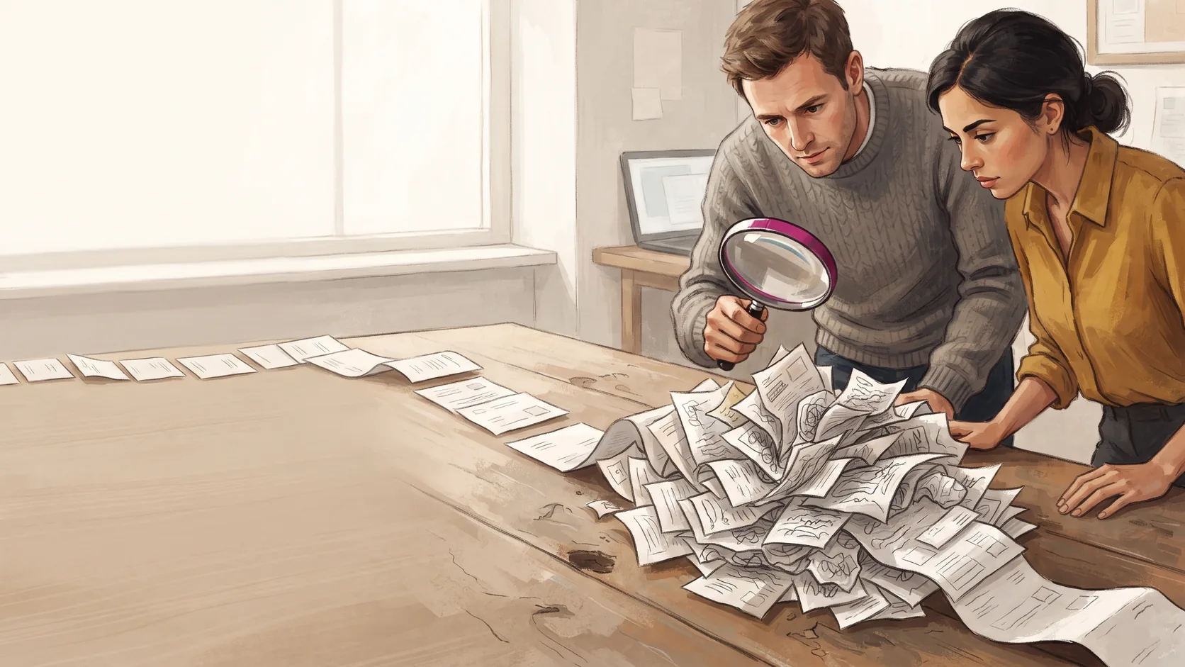 Viel Arbeit, wenig Geld: Finde die Ursache