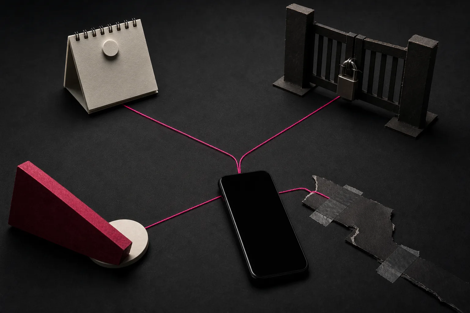 One silent phone branches into four different physical deal scenarios.